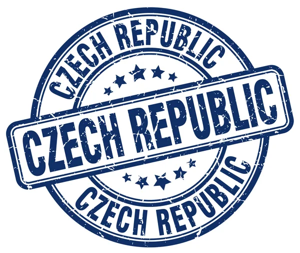 Czech Republic blue grunge round vintage rubber stamp.Czech Republic stamp.Czech Republic round stamp.Czech Republic grunge stamp.Czech Republic.Czech Republic vintage stamp. — Stock Vector