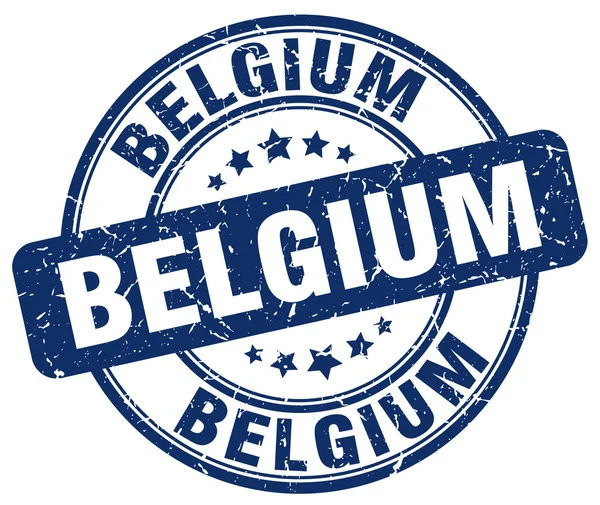 Belgium blue grunge round vintage rubber stamp.Belgium stamp.Belgium round stamp.Belgium grunge stamp.Belgium.Belgium vintage stamp. — Stock Vector