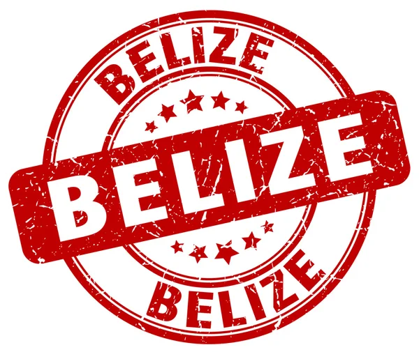 Belize red grunge round vintage rubber stamp.Belize stamp.Belize round stamp.Belize grunge stamp.Belize.Belize vintage stamp. — Stock Vector