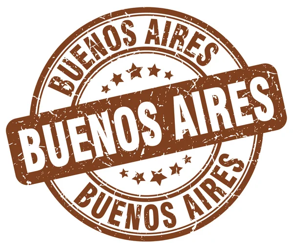 Buenos Aires bruin grunge ronde vintage rubber stempel. Buenos Aires stempel. Buenos Aires ronde stempel. Buenos Aires grunge stempel. Galvez Aires.Buenos vintage stempel. — Stockvector