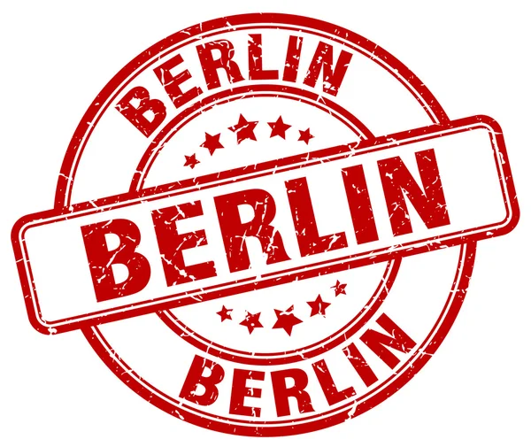 Berlin röd grunge runda Vintage gummistämpel. Berlin stämpel. Berlin rundan stämpel. Berlin grunge stämpel. Berlin. Berlin Vintage stämpel. — Stock vektor
