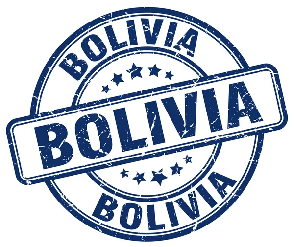 Sello redondo de goma vintage grunge azul de Bolivia.Sello redondo de Bolivia.Sello redondo grunge de Bolivia.Sello redondo grunge de Bolivia.Bolivia . — Archivo Imágenes Vectoriales