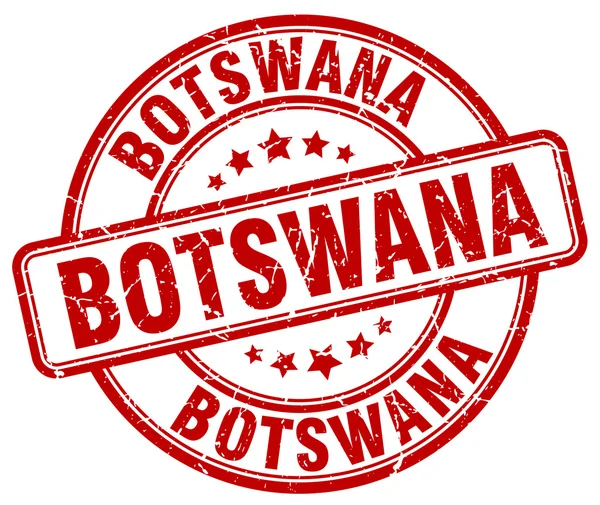 Botswana zrudne ve starožitné gumové razítko. Značka Botswany. Botswana kulaté razítko. Botswana grungeová známka. Značka Botswany. Botswany. — Stockový vektor