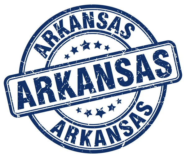 Arkansas kék grunge kerek Vintage gumibélyegző. Arkansas bélyeget. Arkansas kerek bélyeg. Arkansas grunge bélyeg. Arkansas. Arkansas Vintage bélyegző. — Stock Vector