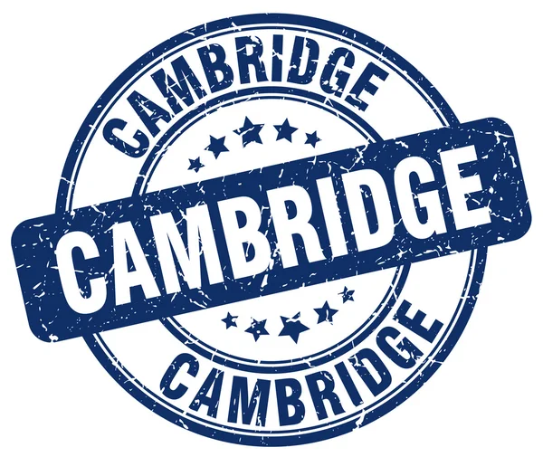 Cambridge grunge azul redondo vintage goma stamp.Cambridge stamp.Cambridge ronda stamp.Cambridge grunge stamp.Cambridge.Cambridge sello vintage . — Vector de stock