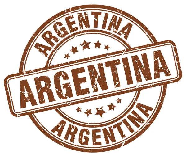Argentinien braun Grunge runde Vintage Stempel. Argentinien-Stempel. Argentinien runde Stempel. Argentinien Grunge Stempel. Argentina.Argentinien Vintage Stempel. — Stockvektor