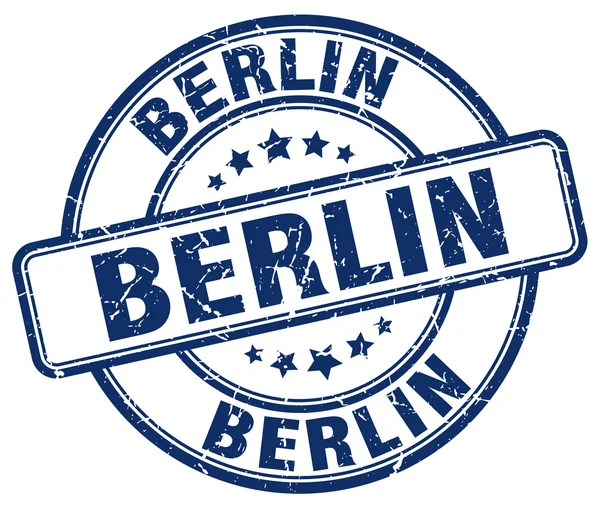 Berlin blå grunge runda Vintage gummistämpel. Berlin stämpel. Berlin rundan stämpel. Berlin grunge stämpel. Berlin. Berlin Vintage stämpel. — Stock vektor
