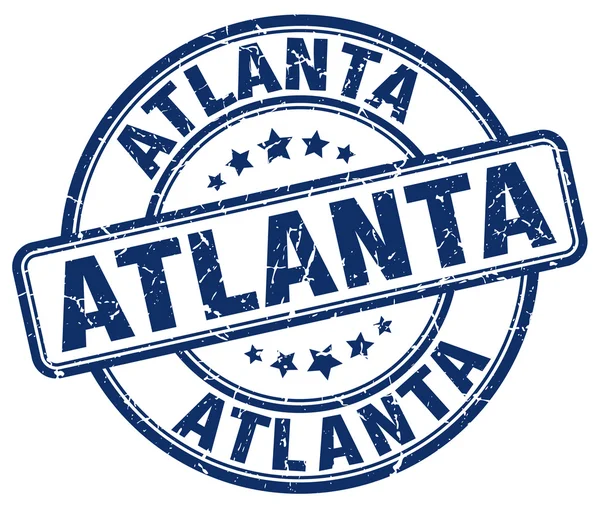 Atlanta timbre bleu grunge rond en caoutchouc vintage timbre.Atlanta timbre.Atlanta timbre rond grunge.Atlanta timbre.Atlanta.Atlanta timbre vintage . — Image vectorielle