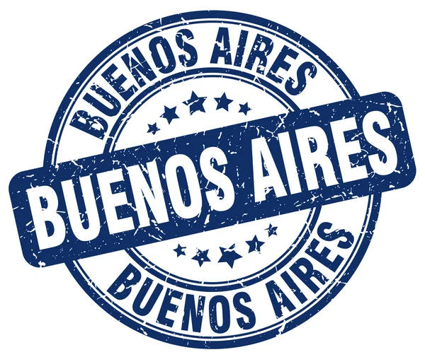 Buenos Aires blauwe grunge ronde Vintage rubber stempel. Stempel van Buenos Aires. Buenos Aires ronde stempel. Buenos Aires grunge stempel. Buenos Aires. Vintage stempel van Buenos Aires. — Stockvector
