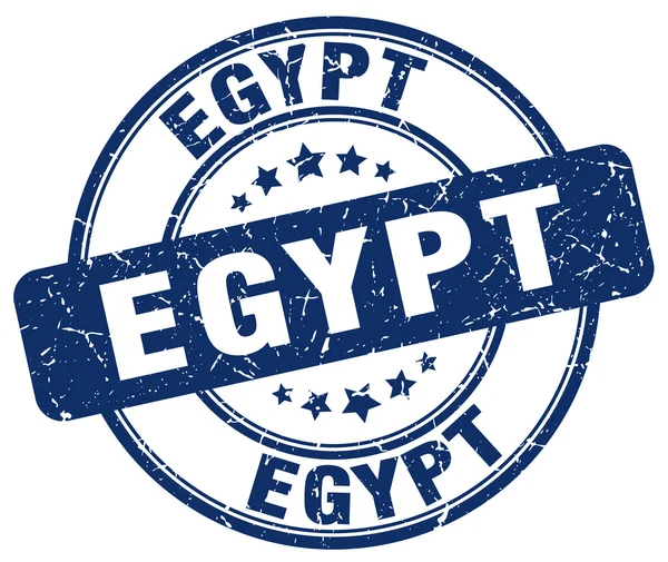 Egypte blauwe grunge ronde Vintage rubber stempel. Egypte stempel. Egypte ronde stempel. Egypte grunge stempel. Egypte. Egypte Vintage stempel. — Stockvector