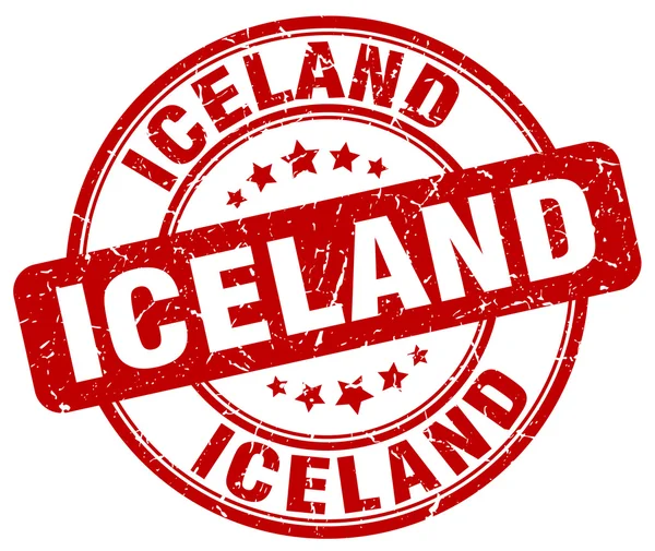Iceland round vintage rubina stamp.Iceland round stamp.Iceland gramp.Iceland gramp.Iceland round stamp.Iceland vintage stamp.Iceland . — стоковый вектор