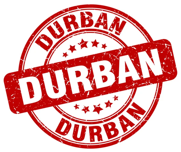 Durban grunge rouge rond timbre en caoutchouc vintage Durban stamp.Durban rond stamp.Durban grunge stamp.Durban.Durban timbre vintage . — Image vectorielle