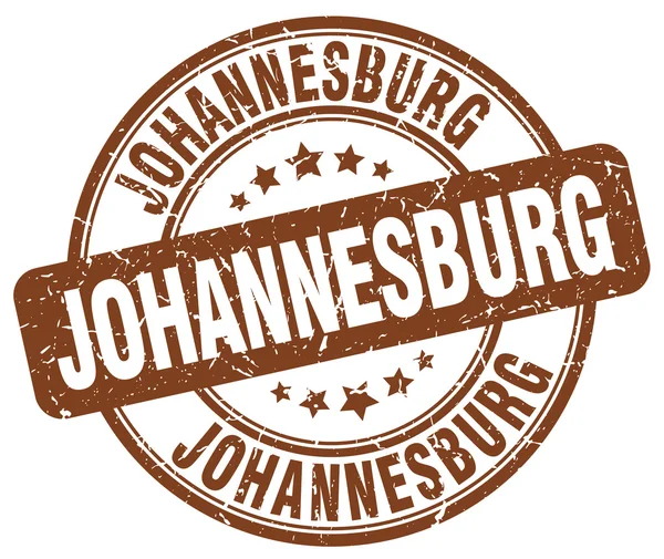 Johannesburg brown grunge round vintage rubber stamp.Johannesburg stamp.Johannesburg round stamp.Johannesburg grunge stamp.Johannesburg.Johannesburg vintage stamp. — Stock Vector