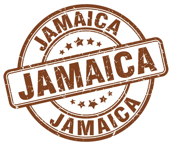 Jamaica brown grunge round vintage rubber stamp.Jamaica stamp.Jamaica round stamp.Jamaica grunge stamp.Jamaica.Jamaica vintage stamp. — Stock Vector