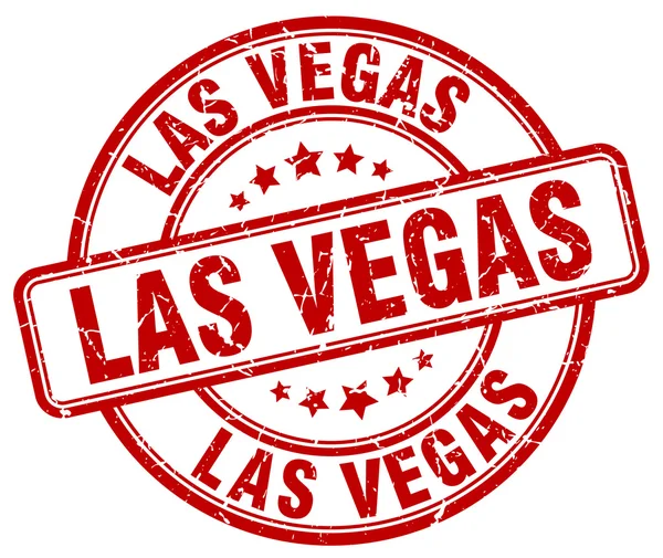 Timbre Las Vegas grunge rouge rond en caoutchouc vintage timbre.Timbre Las Vegas rond timbre.Timbre Las Vegas grunge grunge.Timbre Las Vegas.Timbre Las Vegas vintage . — Image vectorielle