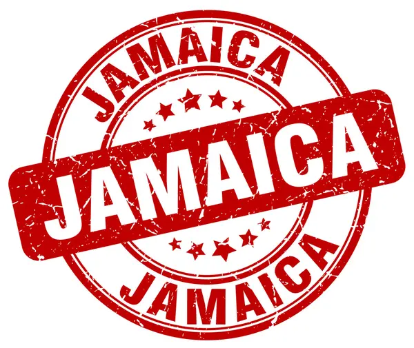 Jamaica red grunge round vintage rubber stamp.Jamaica stamp.Jamaica round stamp.Jamaica grunge stamp.Jamaica.Jamaica vintage stamp. — Stock Vector