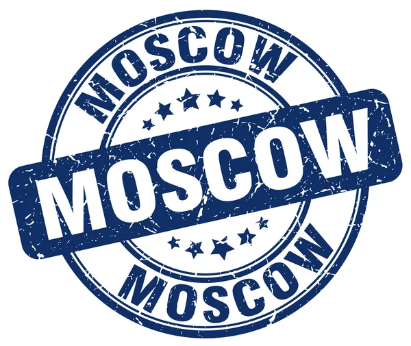 Moscou timbre bleu grunge rond en caoutchouc vintage timbre.Moscou timbre.Moscou timbre rond grunge.Moscou timbre.Moscou timbre vintage . — Image vectorielle