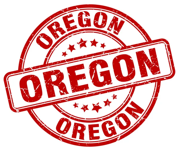Oregon rouge grunge rond timbre en caoutchouc vintage Oregon stamp.Oregon rond stamp.Oregon grunge stamp.Oregon.Oregon timbre vintage . — Image vectorielle