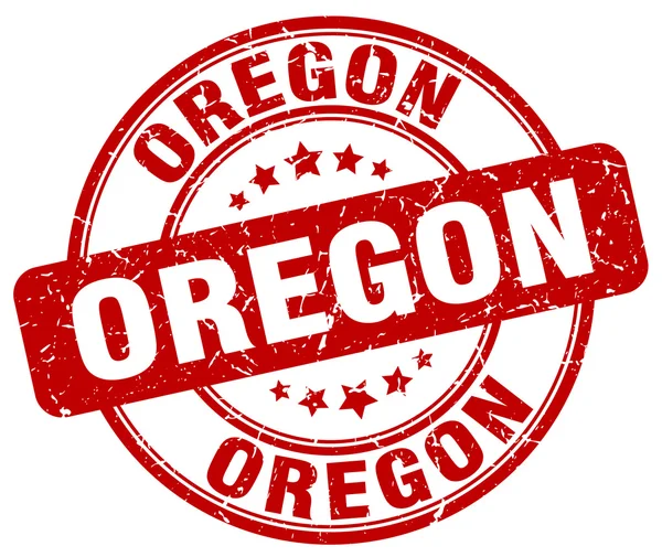 Oregon rouge grunge rond timbre en caoutchouc vintage Oregon stamp.Oregon rond stamp.Oregon grunge stamp.Oregon.Oregon timbre vintage . — Image vectorielle