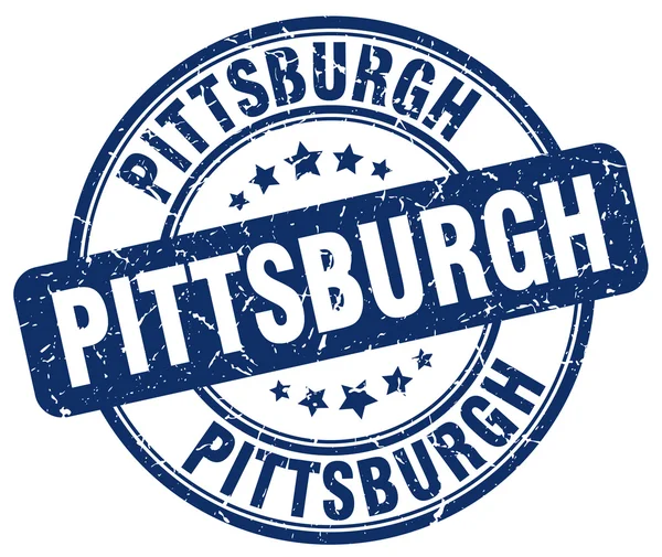 Pittsburgh kék grunge kerek Vintage gumibélyegző. Pittsburgh bélyegző. Pittsburgh kerek bélyeg. Pittsburgh grunge pecsét. Pittsburgh. Pittsburgh Vintage bélyegző. — Stock Vector