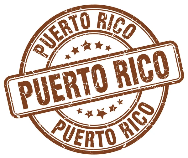 Puerto Rico brown grunge round vintage rubber stamp.Puerto Rico stamp.Puerto Rico round stamp.Puerto Rico grunge stamp.Puerto Rico.Puerto Rico vintage stamp. — Stock Vector