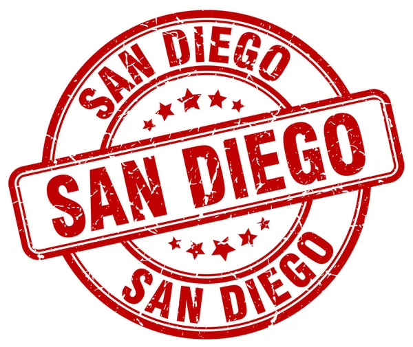 San Diego rot Grunge runde Vintage Stempel. San Diego Stempel. San Diego runde Stempel. San Diego Grunge Stempel. San Diego.San Diego Vintage Stempel. — Stockvektor