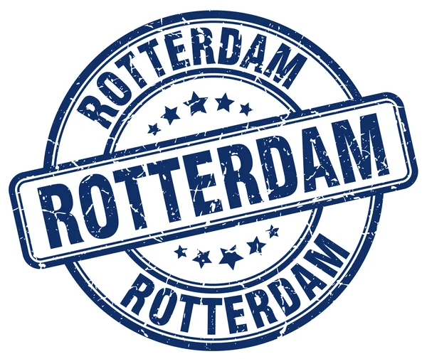 Rotterdam blue grunge round vintage rubber stamp.Rotterdam stamp.Rotterdam round stamp.Rotterdam grunge stamp.Rotterdam.Rotterdam.Rotterdam vintage stamp . — стоковый вектор