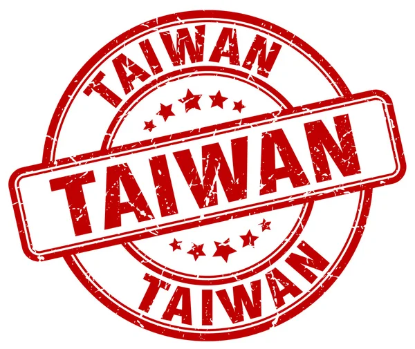 Taiwán grunge rojo ronda sello de goma vintage. Taiwán stamp.Taiwan ronda stamp.Taiwan grunge stamp.Taiwan.Taiwan sello vintage . — Vector de stock