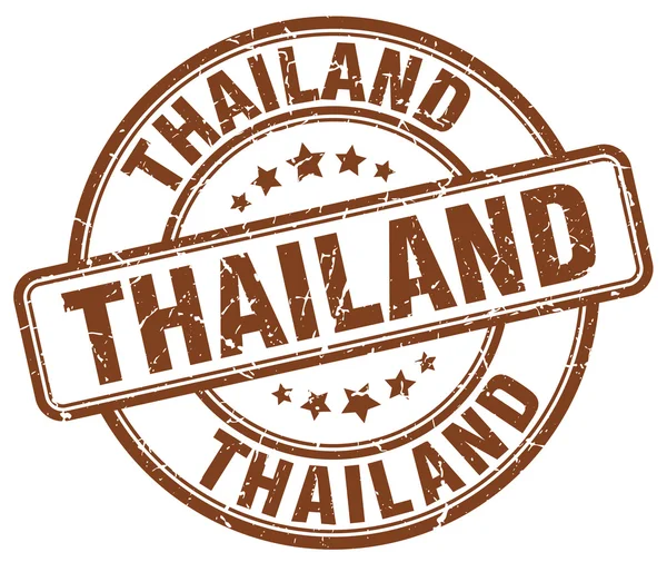 Tailandia grunge marrón redondo vintage goma stamp.Thailand stamp.Thailand ronda stamp.Thailand grunge stamp.Thailand sello vintage . — Archivo Imágenes Vectoriales