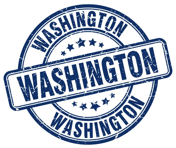 Washington modrý grunge kulaté starožitné razítko. Washingtonské razítko. Washingtonské kulaté razítko. Washingtonské grungeové razítko. Washingtonské razítko Washington. Washington. — Stockový vektor