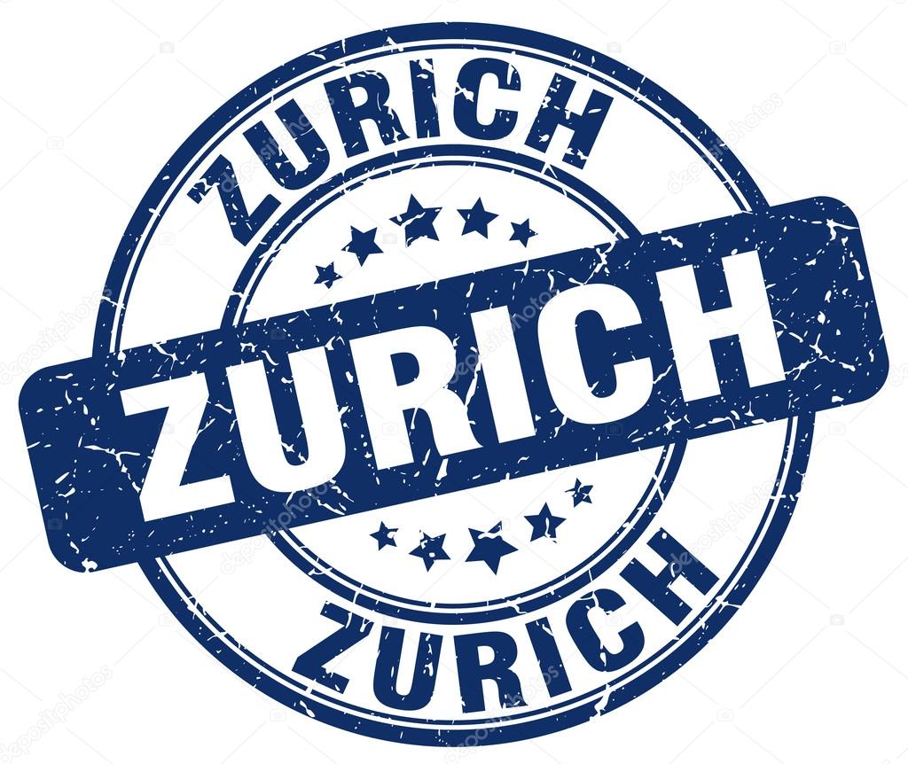 Zurich blue grunge round vintage rubber stamp.Zurich stamp.Zurich round stamp.Zurich grunge stamp.Zurich.Zurich vintage stamp.
