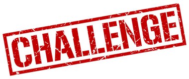 Challenge kırmızı grunge kare pencere boyutu