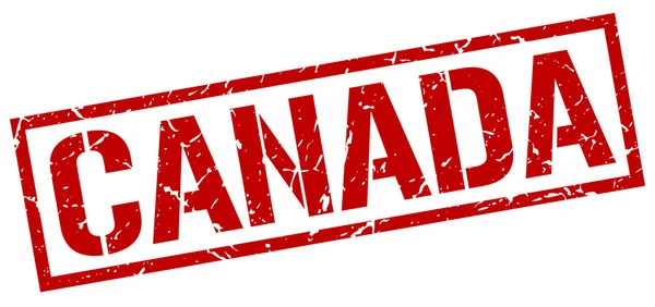 Kanada rote quadratische Marke — Stockvektor