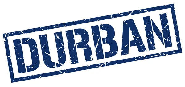 Durban blu francobollo quadrato — Vettoriale Stock