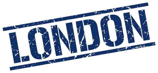 Selo quadrado azul de Londres —  Vetores de Stock