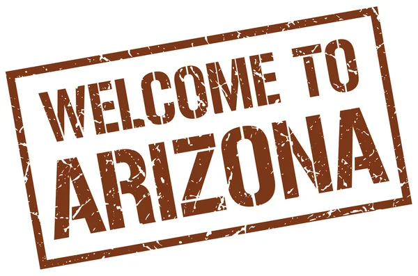 Welcome to Arizona stamp — Stock Vector