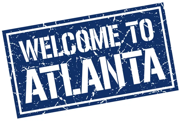 Welcome to Atlanta stamp — Stock Vector