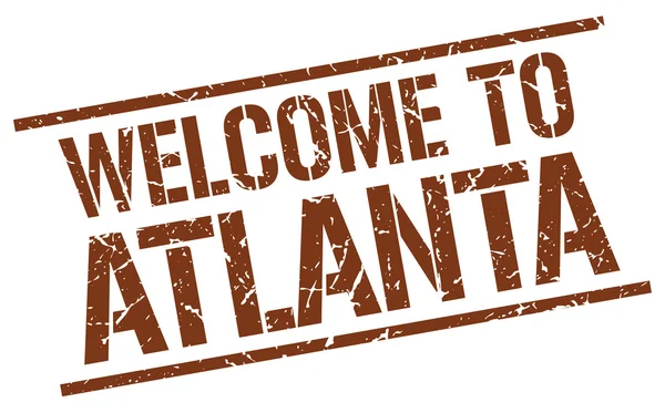 Welcome to Atlanta stamp — Stock Vector