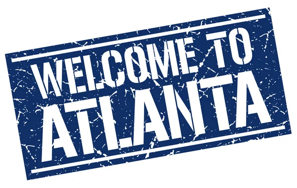 Welcome to Atlanta stamp — Stock Vector