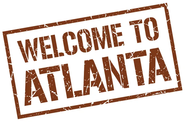 Bienvenue à Atlanta timbre — Image vectorielle