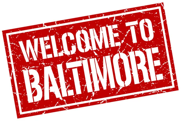 Baltimore damga Hoşgeldiniz — Stok Vektör