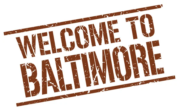 Bienvenido al sello Baltimore — Archivo Imágenes Vectoriales