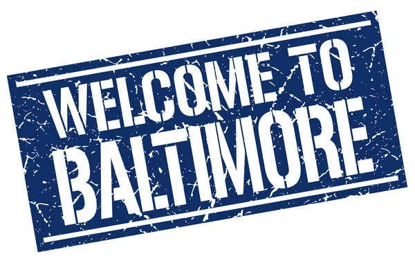 Bienvenido al sello Baltimore — Archivo Imágenes Vectoriales