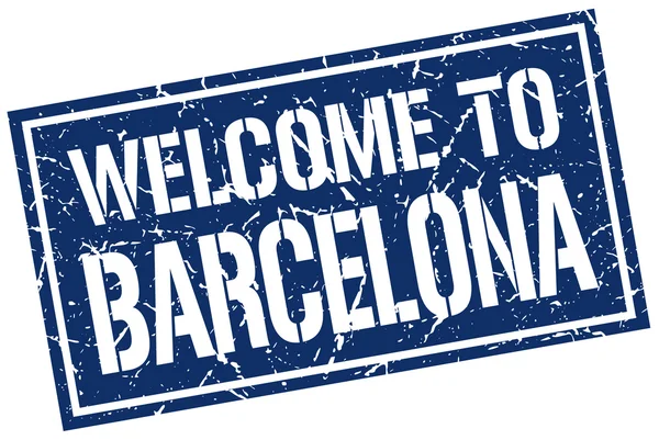 Vítejte v Barceloně razítka — Stockový vektor