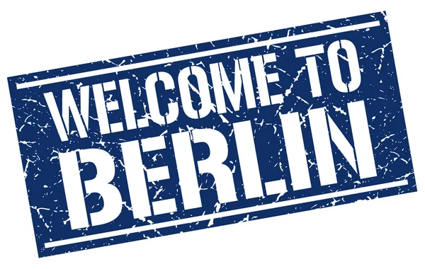 Welcome to Berlin stamp — Stock Vector