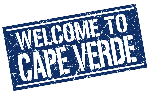 Bienvenido al sello Cabo Verde — Vector de stock