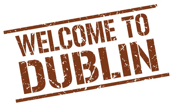 Welcome to Dublin stamp — Stock Vector