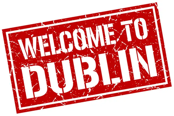 Welcome to Dublin stamp — Stock Vector