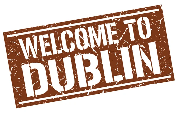 Welcome to Dublin stamp — Stock Vector