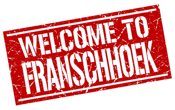 Vítejte na razítko Franschhoek — Stockový vektor